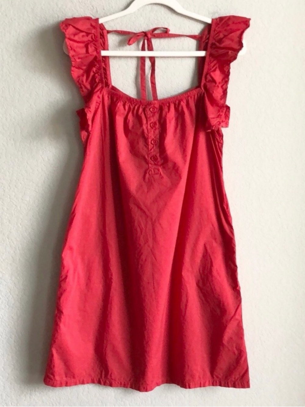 EUC Nation LTD Ophelia A Line Ruffle Mini Dress Cherry Red Small